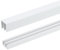 sourcing map 1Set White Plastic Sliding Door Track, Sliding Glass Window Track for 1/8 Thick Panels, for Closet Glass Cabinets Door Track (3Ft Long)