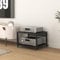 AV Shelf5 Verstellbares Regal für Audio- und Video-Komponenten mit HiFi-Halterungen, TV-Eckschrank für Wohnzimmer, Spiel- und Aufnahmeschrank, mobiles Audio, 50 x 40 x 35 cm