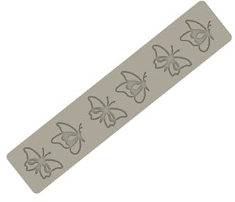 silikomart Silikonformen für Kuchen Silikonform Grace Silikonmatte Schmetterlinge zur Dekoration Nr. 6 Vertiefungen 59 x 57/69 x 45 x H 1 mm - Professionelles Zubehör für Weihnachten und Konditorei