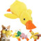 Hundespielzeug Unzerstörbar,UnkaputtbarHundespielzeug, Quietschspielzeug Hund Kuscheltier für Hunde, HundespielzeugQuietschend, Hundespielzeug Große Hunde, kleine, mittlere (Gelb, 45CM)