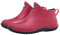 Stivali di gomma da uomo e donna, corti, estivi, impermeabili, in gomma, traspiranti, casual, antiscivolo, comodi, da giardino, vintage, Colore: rosso, 44 EU
