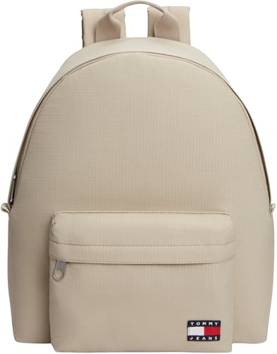 Tommy Jeans Herren Rucksack Daily Ripstop mit Außentasche, Beige (Stone), Einheitsgröße