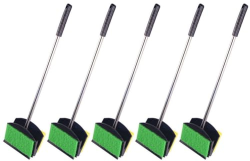 Rersduyt Aquarium Fish Tank Glass Plant Cleaning Brush Floating Cleaning Window Algae Scraper Sponge Accessories Tool 55CM