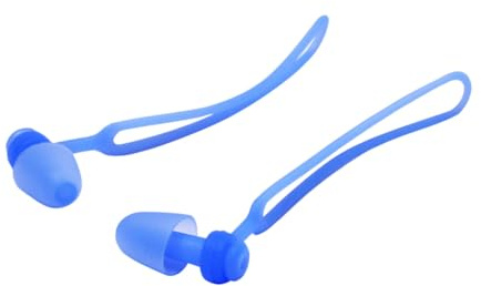 GANAZONO Tappi per Orecchie da Impermeabili con Cordino Silicone Ergonomico Forma di Antirumore e Sicuri per Donna e Ragazzi Protezione Ottimale in Piscina e