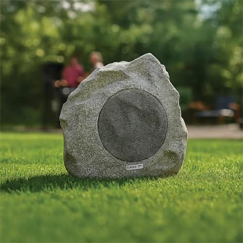 Eagle Garden Rock Speaker Weather-Resistant, 100V Line Outdoor Speaker with Full-Range or Coaxial Configuration, 15W Power Options, Natural Rock Design