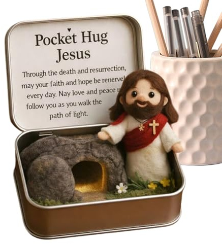 Kuscheltier - Weiche Taschenpuppe verpackt in Einer Box - Positives Spielzeug Mit Ermutigungskarte,Für Familie Und Freunde Als Aufmunterung Und Als Füllung Für