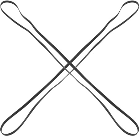 TOYZFRIENDY 2 Stück Universelle Plattenspielerriemen aus Gummi 5mm Breit 410mm Lang Flachriemen Ersatzriemen für Vintage Plattenspieler und Heimstudio Audiogeräte