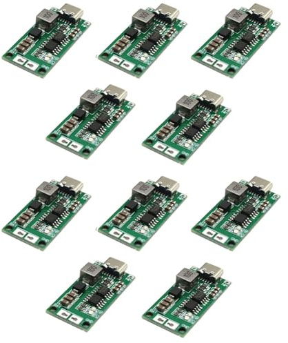 Ehwisbe Type-C USB Input Mini Battery Charger Board 8.4V 12.6V 16.8V Step-Up Boost Module for LiPo/Li-Ion Batteries 4S 4A