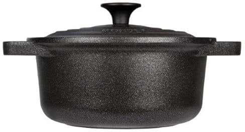 RISOLI' | LE PIGNATTE, Casseruola Antiaderente per Induzione e Gas Ø28cm, Slow Cooking, Coperchio e Manici in Fusione, Alluminio Fuso Riciclato, Made in Italy