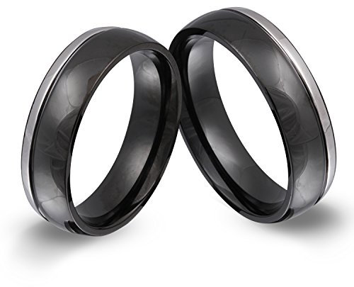 Juwelier Schönschmied - Unisex Freundschaftsringe Partnerringe Eheringe Mila Edelstahl 54-60 151HHac - Kostenlose Wunschgravur mit AMAZON KONFIGURATOR online gestalten!