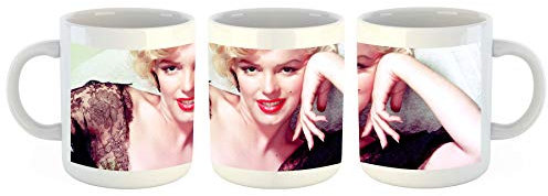 Unified Distribution Marilyn Monroe Ikone - Tasse mit Motiv Bedruckt, 300ml C-Henkel. Tolles Geschenk für Büro, Küche, Geburtstag, Ihre Neue Lieblingstasse zum Frühstück