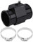 Temperatura del agua Tubería conjunta Aluminio, Adaptador del indicador del sensor de la manguera del tubo de la temperatura del agua del coche(40mm) adaptador sensor temperatura agua