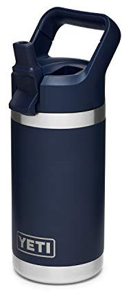 YETI Rambler Jr. Bouteille pour enfants de 355 ml, avec bouchon à paille, bleu marine