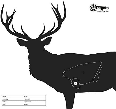 X-Targets Zielscheiben Hirsch / 50x53 cm/Papier 120g/m² (5 Stück)