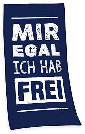 Herding Young Collection Badetuch Velourstuch, Cotton, blau, 75 x 150 cm