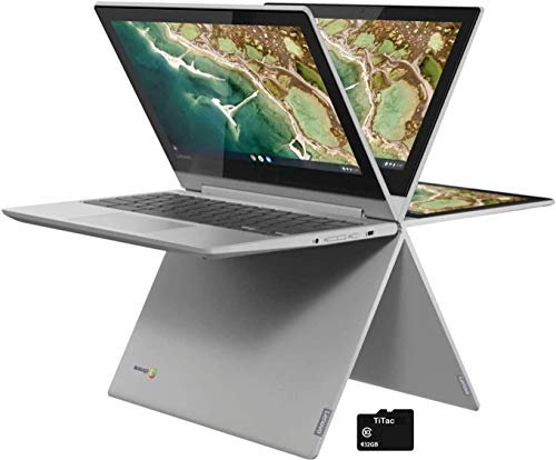 Lenovo Chromebook Flex 2021 - Computer portatile convertibile 2 in 1 da 11,6, touch screen HD da 11,6, processore quad-core MediaTek MT8173C, 4 GB di RAM, 32 GB eMMC, webcam, USB tipo C, Chrome OS