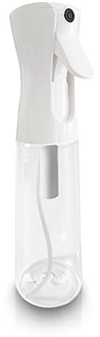 Genafy Botellas de spray para el cabello, pulverizadores de agua recargables de plástico a presión continua para 360 grados de niebla ultra fina, cuidado de salón, peluquería, limpieza de plantas, 10
