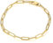 BOBIJOO Jewelry - Gliederarmband Posaune Pferd 4 mm Edelstahl vergoldet Länge wählbar Herren Damen, 18 cm, Edelstahl