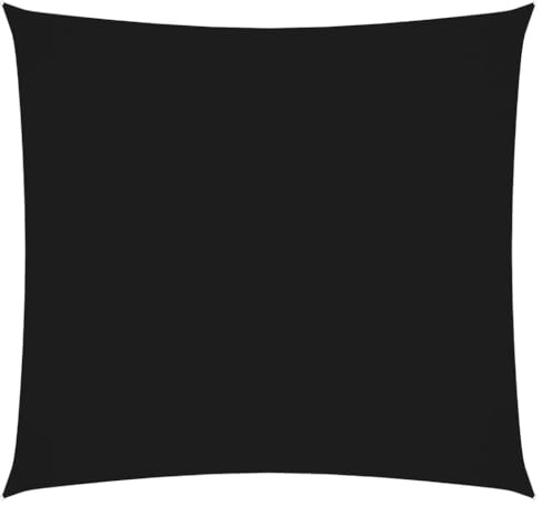 vidaXL Sonnensegel Wasserfest Sonnenschutz Windschutz Sonnendach UV Schutz Garten Terrasse Balkon Oxford-Gewebe Quadratisch 4,5x4,5m Schwarz