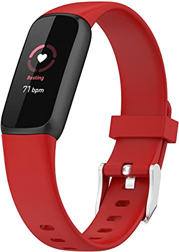 Shieranlee Armband Uhrenarmband Armbänder kompatibel mit Fitbit Luxe Activity Tracker - Premium Silikon QuickFit Armbänder,kleine Größe