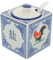 Garneck Salt and Pepper Cellar with Lid and Ceramic Vintage Sugar Bowl Porcelain Seasoning Box Blue and White Porcelain Rooster