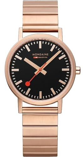 Mondaine Classic Damen Uhr analog Quarzwerk mit Edelstahl Armband A660.30314.16SBR
