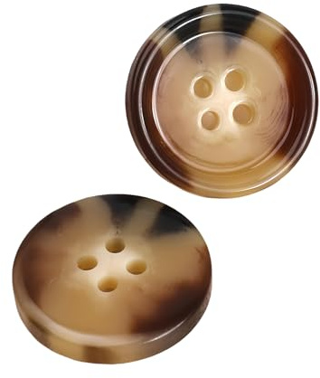20/Set Harzknöpfe Nähteile für Kleidung Blazer Hemden 4-Loch-Knöpfe