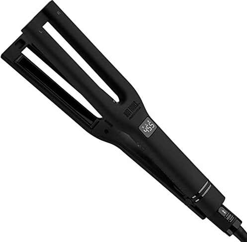 Hot Tools Pro Artist Black Gold Double Straight Dual Plate Hair Straightener | Faster Styling and Reduced Damage