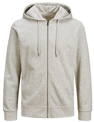 JACK & JONES Male Kapuzenjacke Einfarbig Kapuzenjacke | Relaxed Fit, Einfarbig, Langarm, Casual, Bei max. 40°C im schongang waschen