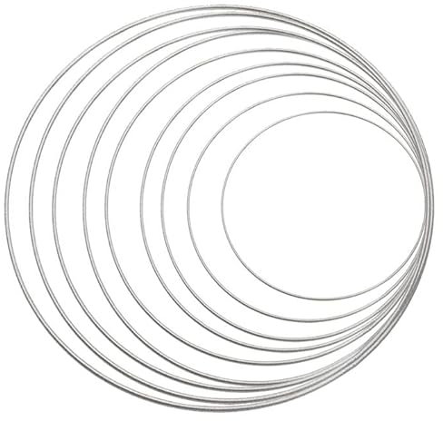 PAINT IT EASY NEU Metall-Ring, Silber beschichtet, 1 Stück, 50 cm
