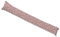 Casatessile Tirant d’Eau de 110 cm de Long. Housse rembourrée et Amovible RICCIO Boudin de Porte en Coton. - Rosso