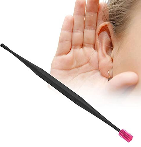 Ohrstöpsel, Werkzeuge Zum Entfernen von Ohrenschmalz Spiralohr Silikon Spirale Ohrstöpsel Massage Reinigung Doppelköpfiges Ohrstöpsel Werkzeug Zum Entfernen von Ohrenschmalz (Rosa - Kartonverpackung)