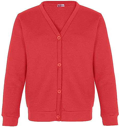 A2Z 4 Kids Girls Club Scouts School Uniform - UF Cardigan Red 9-10