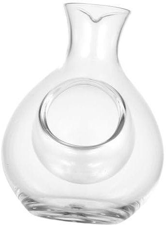 BESTonZON Jarra De Hielo Decantador De Champán Tazas Servidor Refrigerado Whisky Decantador Juego De Vasos De Sake Botella De Sake De Cristal Canastas Cestas Bar Vidrio Hombre Japón