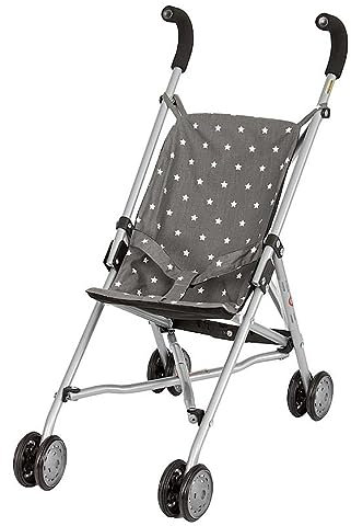 WOOKIDS Puppenwagen Stars grau