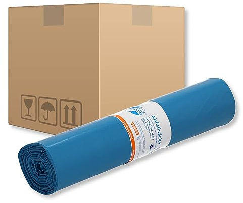 Müllsäcke DEISS Premium Plus 120 L Typ 60 blau 1 Karton Müllbeutel Abfallsack Abfallbeutel
