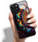 Printed Phone Case for iPhone 11 Pro 5.8 HD Glass PC Hard Back Cover with Shockproof Silicone Skin Butterfly Love Marble Pattern Design for Girls Boys -Mandala Flowers