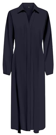 Onlalma Life Poly Kiara Shirt Dress Solid, Night Sky, S