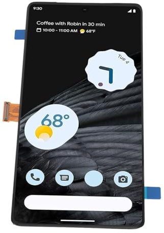 Jauarta Bildschirmersatz Google Pixel 7 Pro 5G GP4BC GE2AE 6,7 Zoll Telefon, Organische LED-Touchscreen-Digitizer-Baugruppe mit Reparaturwerkzeugen