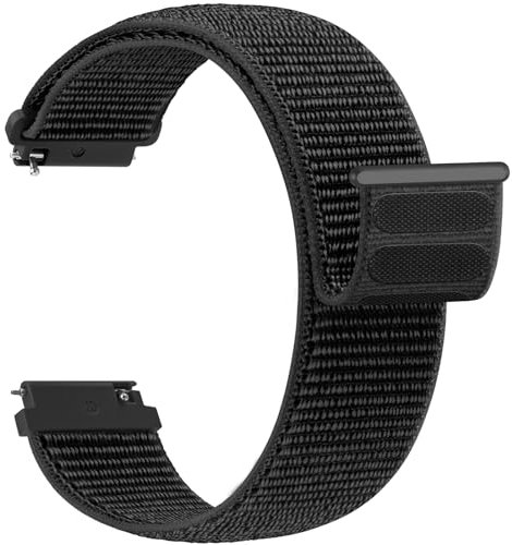 Yoohoo Cinturino di Ricambio in Nylon da 22mm per Vivoactive 4, Venu 3, Samsung Galaxy Watch 3 45 mm, Galaxy Watch 46 mm, Gear S3 Classic, Frontier - Regolabile Sport Cinturini Orologio