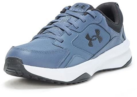 Under Armour Men's UA Charged Edge Training Shoes Sneakers, Downpour Grey Black Black, 7.5 UK