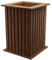 BOGATECO Blumenkasten aus Holz | Pflanzkasten | Blumentopf 40 x 25 x 25cm | Kräutertopf für zu Hause Garten Balkon Terrasse | Topf mit Kunststoffeinsatz | Imprägniert | Dark Brown