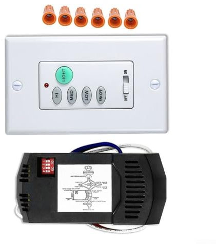 Ceiling Fan and Light Wall Control, UC9050T Transmitter, R28 Receiver