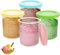 Nepfaivy Pot pour Ninja Creamy Deluxe - 4 Pièces Récipient pour Ninja Creamy Deluxe NC501EU NC500, Bacs à Crème Glacée avec Couvercles Étanches, Sans BPA, Lave-Vaisselle, Machine à Glace Accessoires
