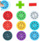 Jastown Mathe Fidget Spinners, Math fakten Fidget Spinner, Lustige Mathe Lern Fidget Toys Für Kinder,Montessori Number Fidget Spinner, Mathe Zahlen Fidget Spielzeug (Addition und Subtraktion)