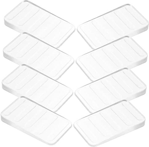 Veemoon 8stücke Möbelkeile Aus Kunststoff Transparent Keile Für Möbel Zum Ausgleichen Ausgleichskeile Unter Sockeln Für Tische Stühle Toiletten Schränke Und Geräte