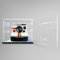 Acrylic Dustproof Display Case Designed for Lego 21345 Polaroid Camera Model Collection Protection Display Case -(Model Kit Not Included) ((Single door model)-Black base)