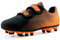 Kids Football Shoes Boys Football Boots Size 1 Junior Football Training Shoes Girls Astro Turf Soccer Shoes Unisex Summer Outdoor Sports Shoes Black-Orange