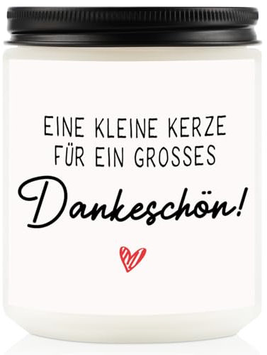 Dankeschön Geschenke, CadeauJoie Danke Geschenk für Frauen, 7OZ Lavendel Kerzen im Glas Danke Geburtstag Geschenk für Freundin Kollegin Mama Oma Freundin Lehrerin Erzieherin Abschiedsgeschenk kollegen