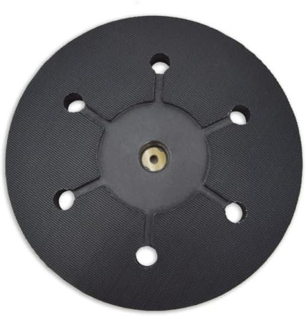 MENZER Klett-Schleifteller (225 mm), Wechselpad, schwarz, mit 6 Absauglöchern, für Trockenbauschleifer von MENZER